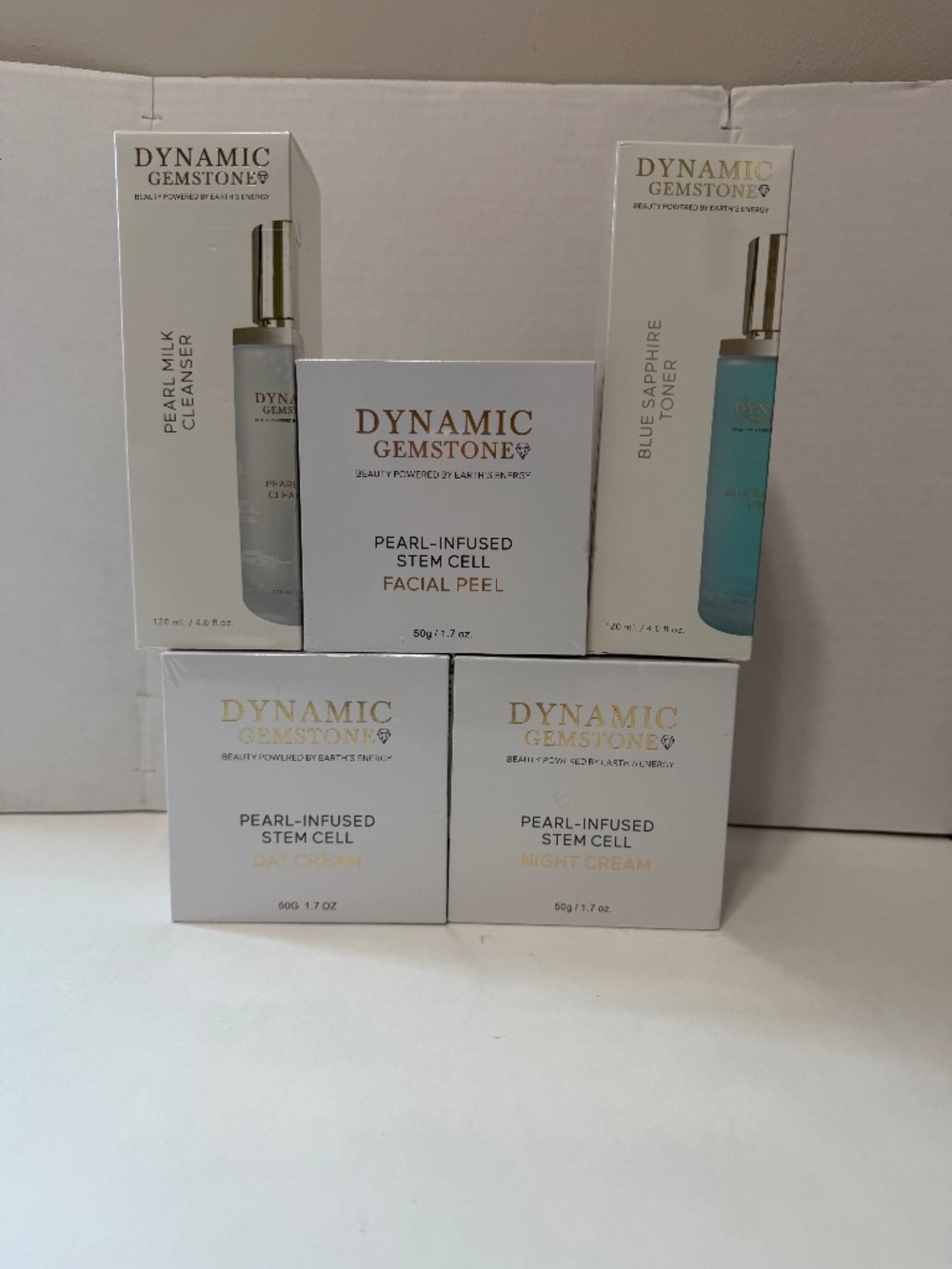 Brand New & Sealed Dynamic Gemstone 5-Piece Luxury Skincare Set.